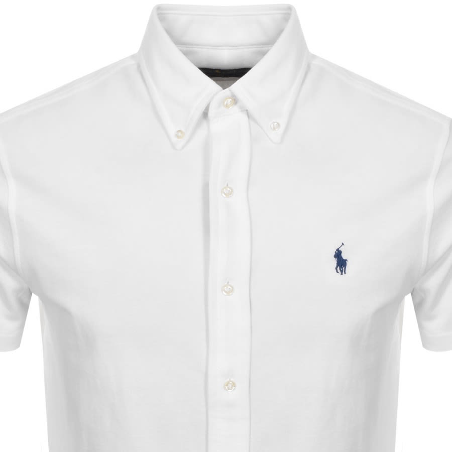 Alternative Image for ProductRalph Lauren Pique Short Sleeve Shirt White2
